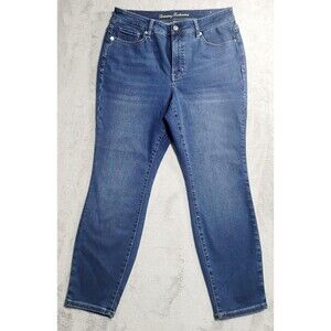 Tommy Bahama High Rise Ankle Skinny Jeans Womens 12 Blue Med Wash Stretch Denim